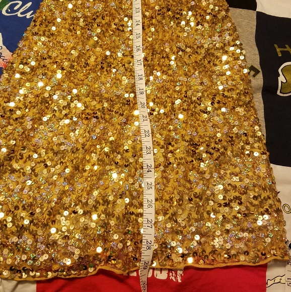Gold sequin formal/prom dress - Picture 8 of 8
